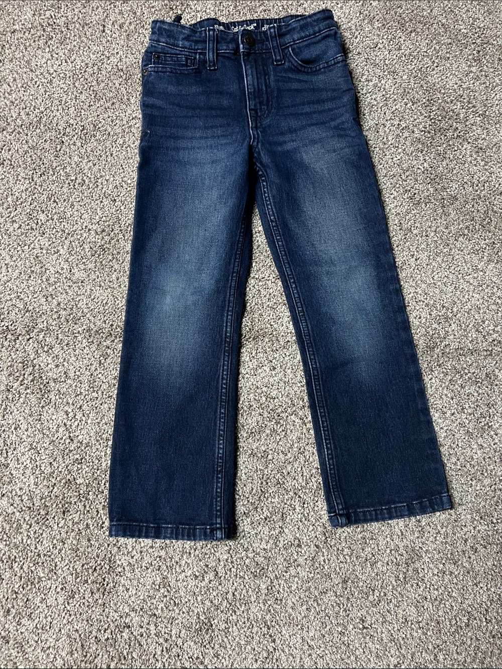 Cat & Jack Men’s Straight Jeans in Dark Blue Wash